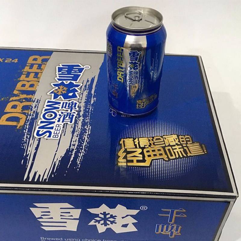 雪花啤酒干啤沈阳特产330ml24听装啤酒整箱批发