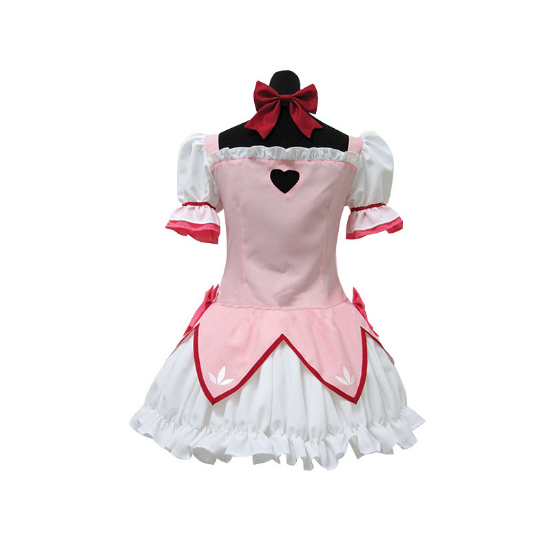 魔法少女小圆cos服装晓美焰cosplay服鹿目圆香cos服 黑长直战斗服