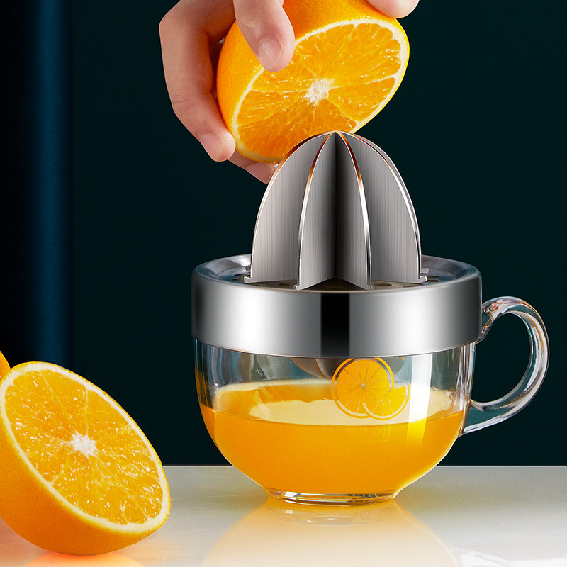 榨汁器榨汁机手动压汁神器小型便携式挤橙子橙汁压榨器炸果汁柠檬