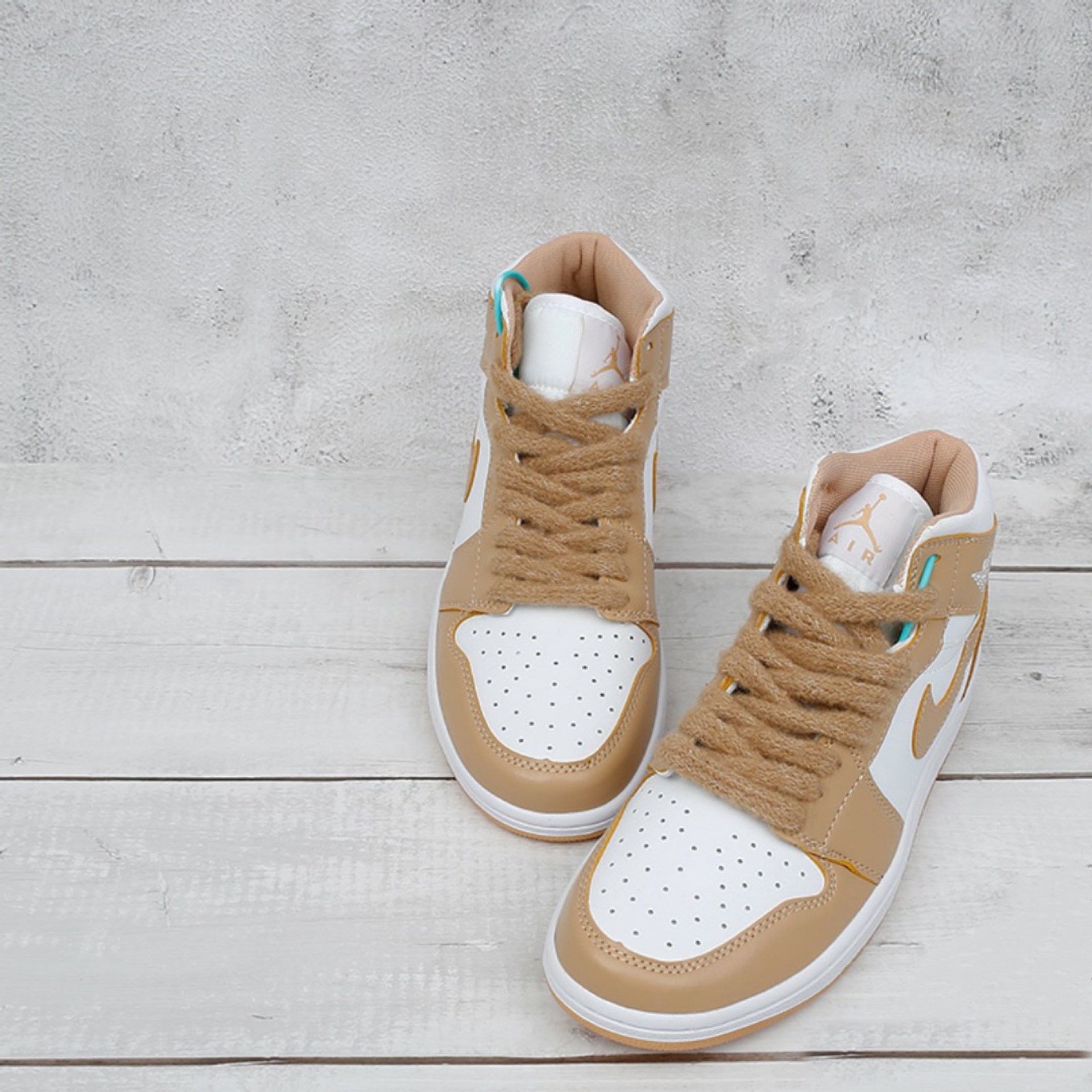 8mm微弹力毛绒鞋带可爱风适配aj鞋带