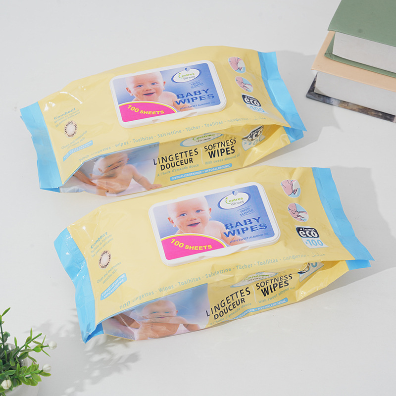 New Home Baby Wipes Hand & Mouth Dedicated Baby Toddler Tissue Portable 100 Pieces Baby Wipes