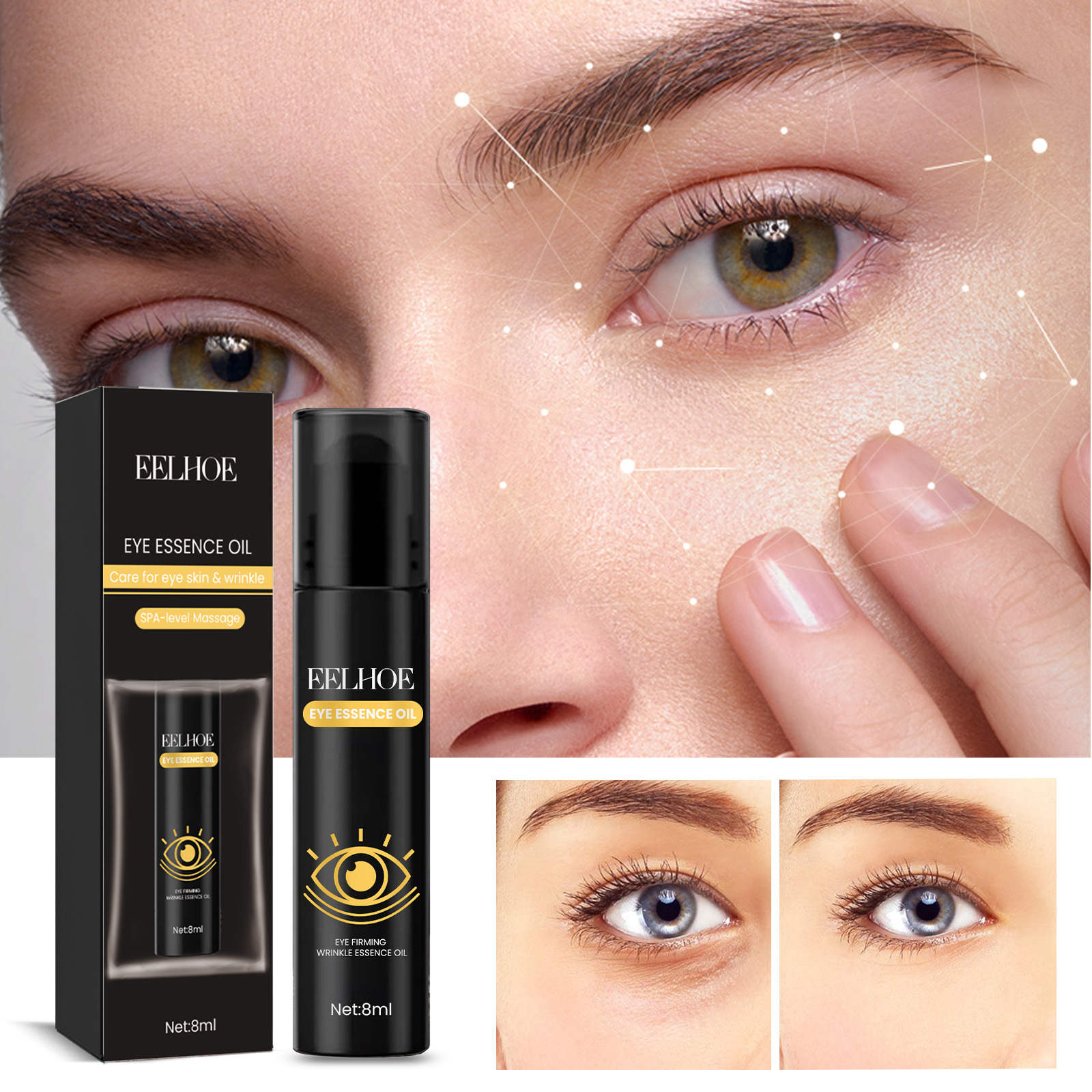 Eelhoe Eye Firming Essence Oil Firming Fading Wrinkle Care Eye Skin Essence