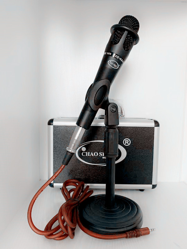 艾声e300手持大振膜48v电容麦克风动圈话筒手机直播声卡专用设备