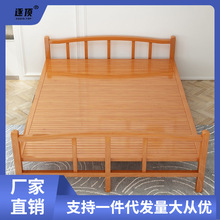 折叠床单人双人1.5家用1.2经济型竹床办公室午休出租屋简易实木床
