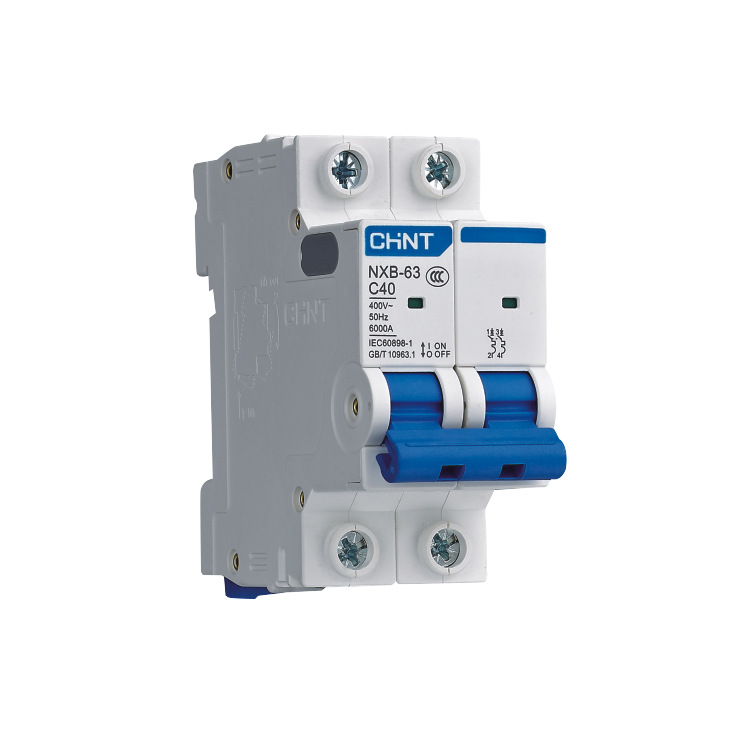 正泰微型断路器昆仑小型断路器 空气开关nxb-63 2p d型 10a~63a