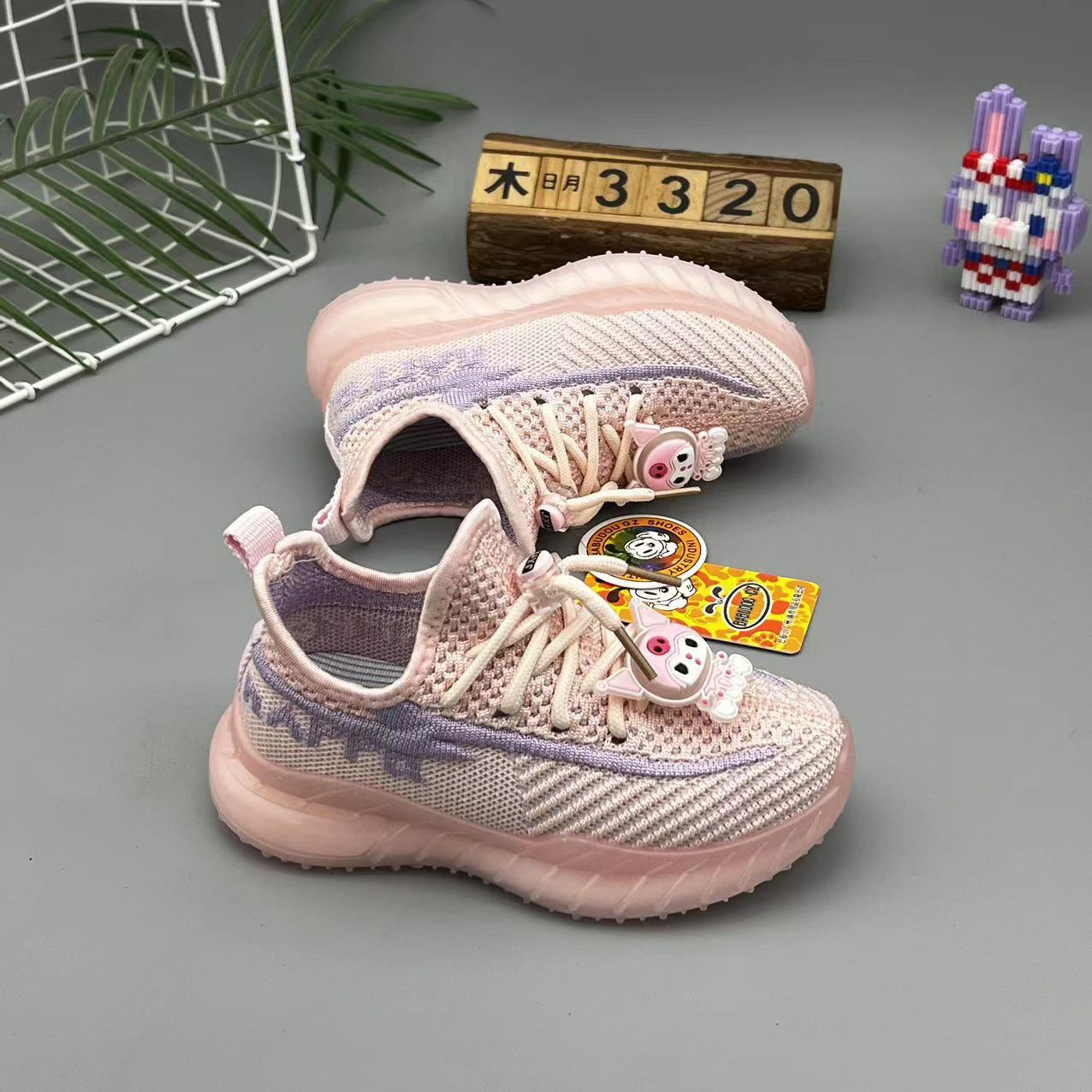 小二郎儿童椰子鞋运动鞋2024春秋新款男童休闲女童网鞋透气亮灯鞋