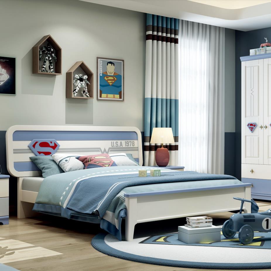 35米王子床青少年家具组合套儿童房男童床-阿里巴巴