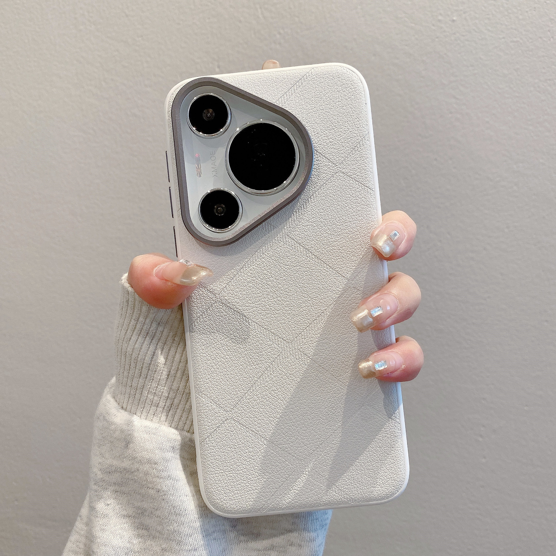 适用华为pura70手机壳星芒素皮pura70pro 防摔保护套ultra新款