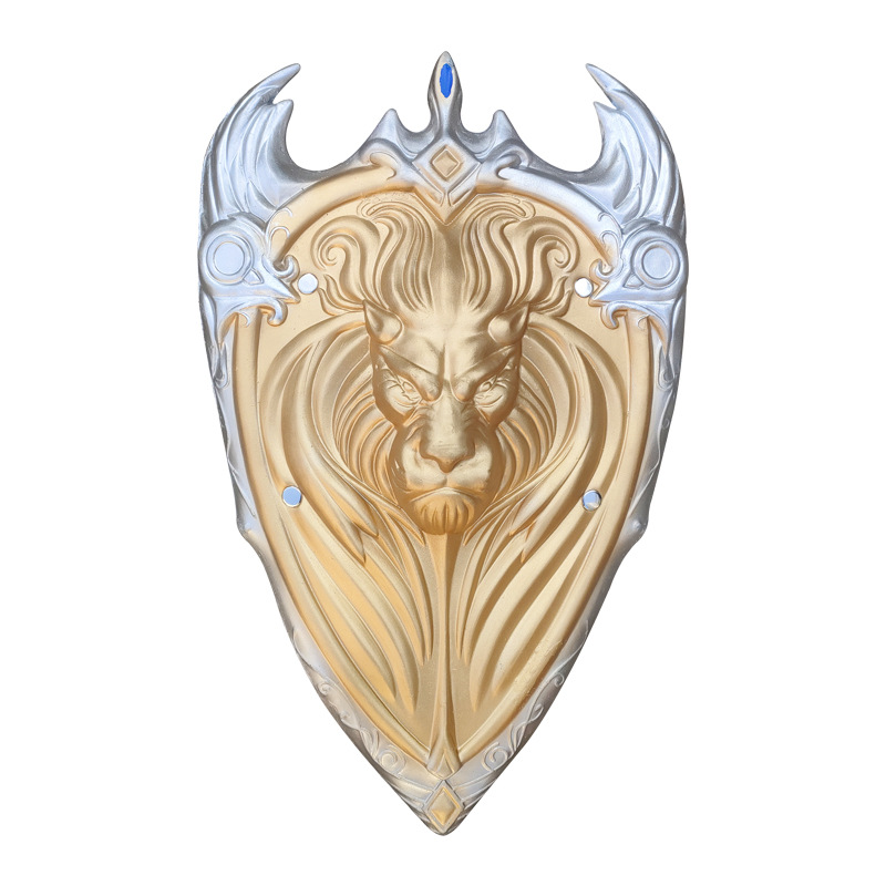 魔兽世界莱恩国王狮子王盾牌 cosplay动漫武器pu道具儿童玩具