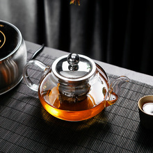ZB6M批发玻璃茶壶耐高温加厚沏泡煮茶壶小单壶手工透明茶具套装可
