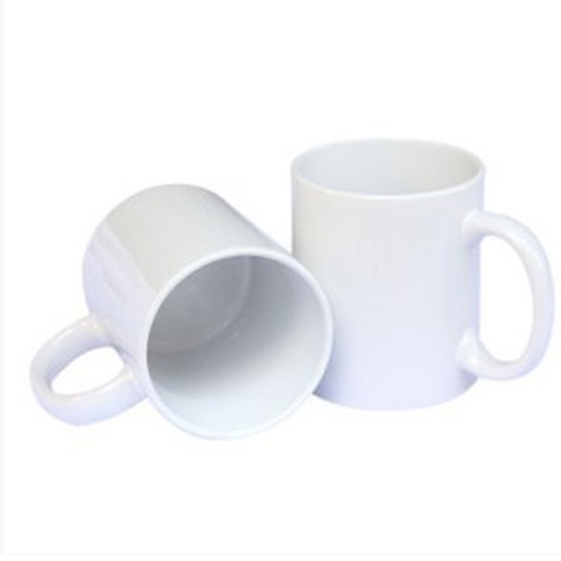 Ceramic Sublimation Mug White Coated Cup Ceramic Color Changing Thermal Transfer Mug 11Oz Blank Heat Rise