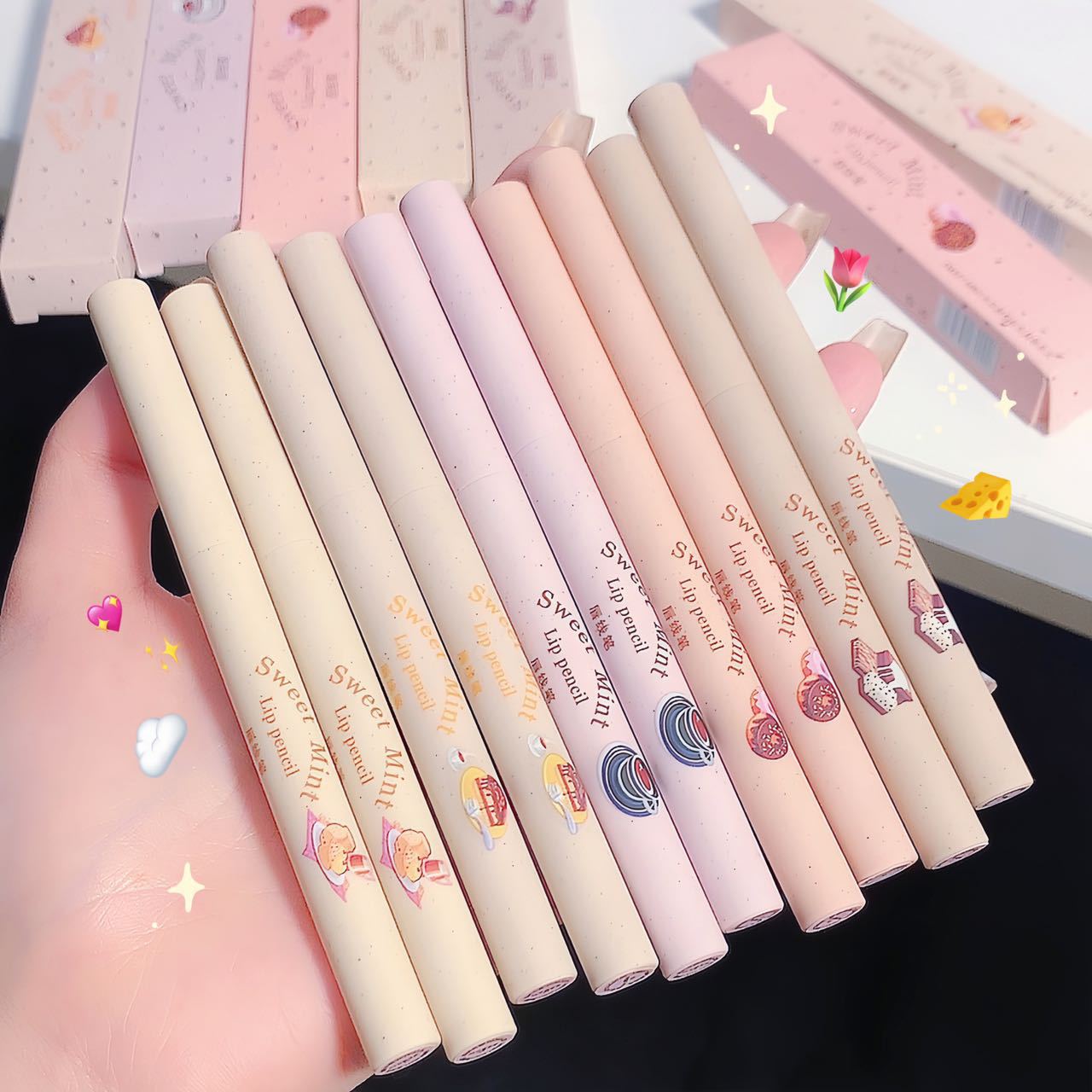 sweetmint唇线笔勾勒唇形塑造嘟嘟唇持久防水不掉色低保和唇线笔