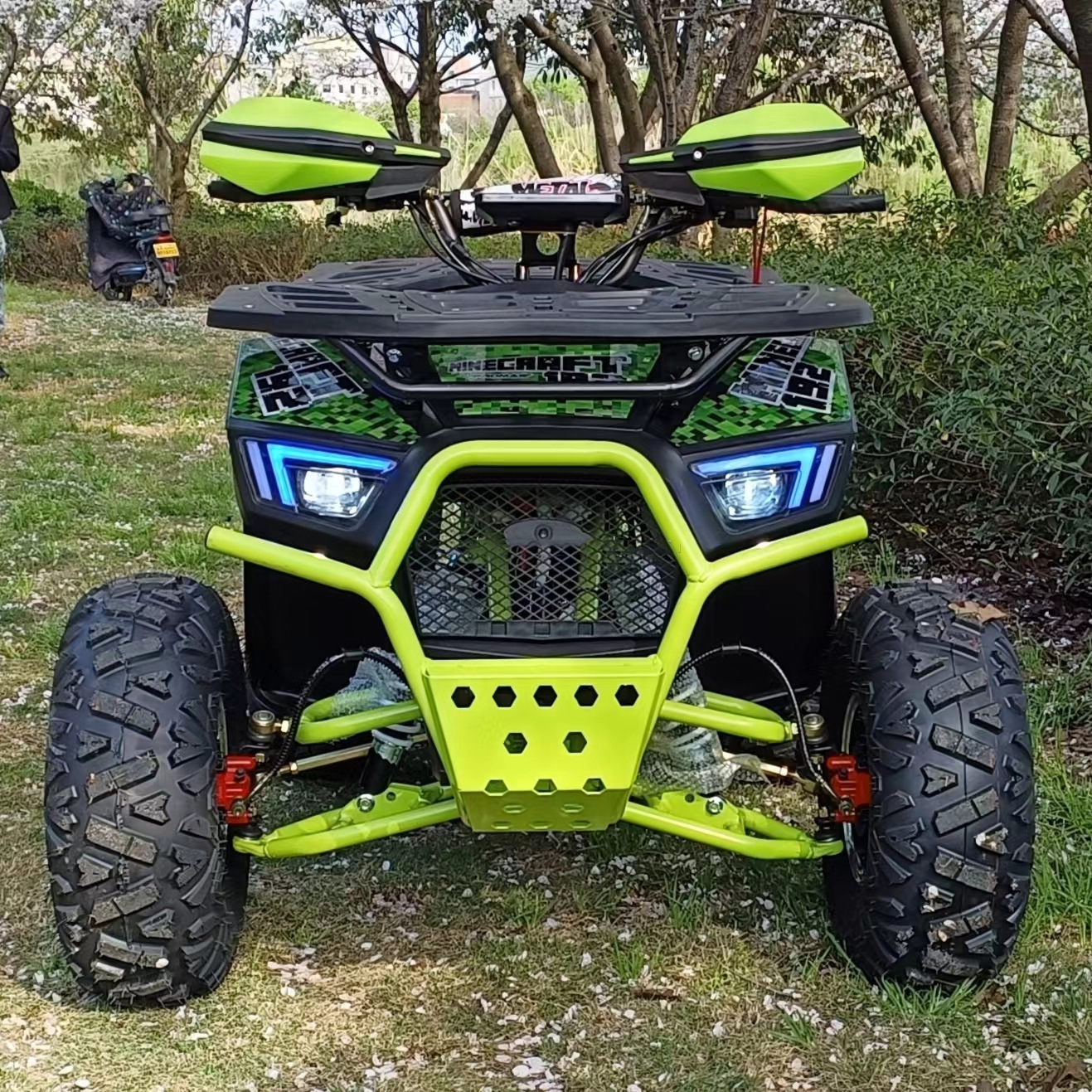 全新125cc 四轮 atv 电动启动 8 英寸自动 4 轮越野摩托车越野车
