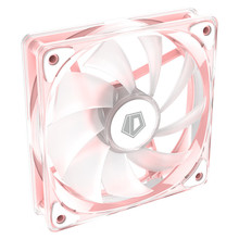 ID-COOLING  CT-12025-PINK-W粉色系冰晶单只装白光温控风扇 透明