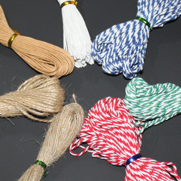 双股细麻绳 棉蜡绳 吊牌配件棉线绳 外贸标签配套挂绳 一件代发