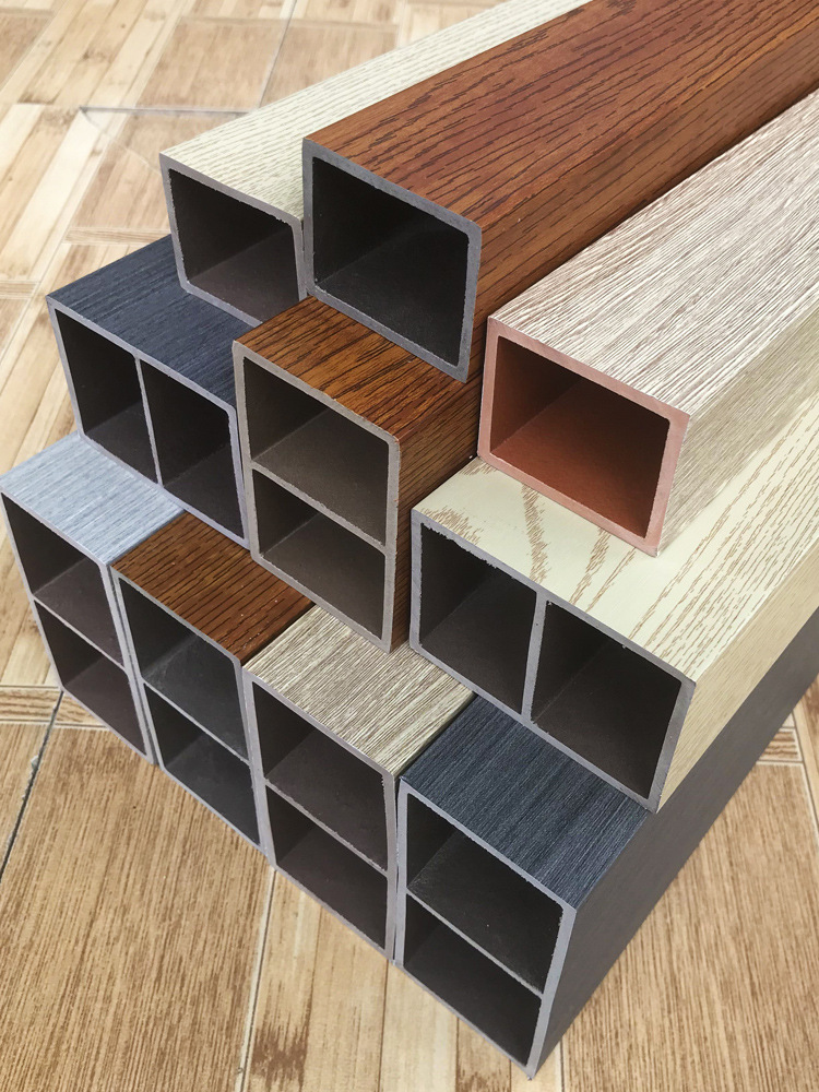 生态木方通立柱客厅隔断假梁格栅屏风吊顶天花绿可木