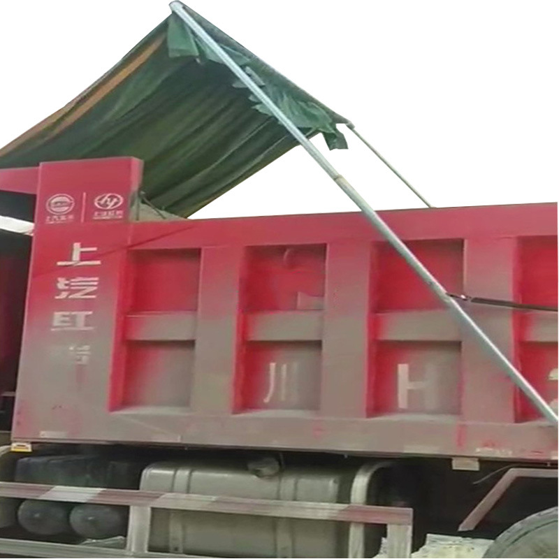 渣土车自动篷布机甩杆式帆布防雨水工地泥头工程自卸翻斗车卷篷