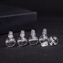 白水晶三通佛头佛塔手链饰品配件圆珠合成白水晶散珠饰品材料批发