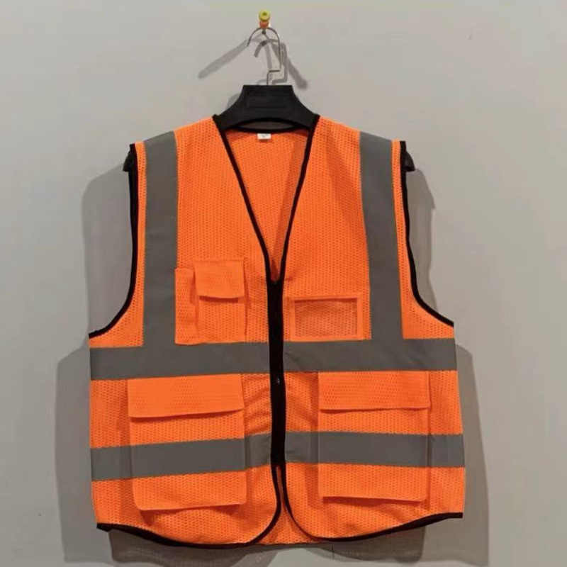 反光背心建筑施工服荧光黄马甲透气工地环卫骑行服可印字