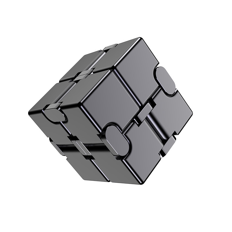 Cross-Border Hot Infinite Cube New Exotic Metal Pressure Reduction Toy Creative Fingertip Gyro Vent Decompression Cube Blocks