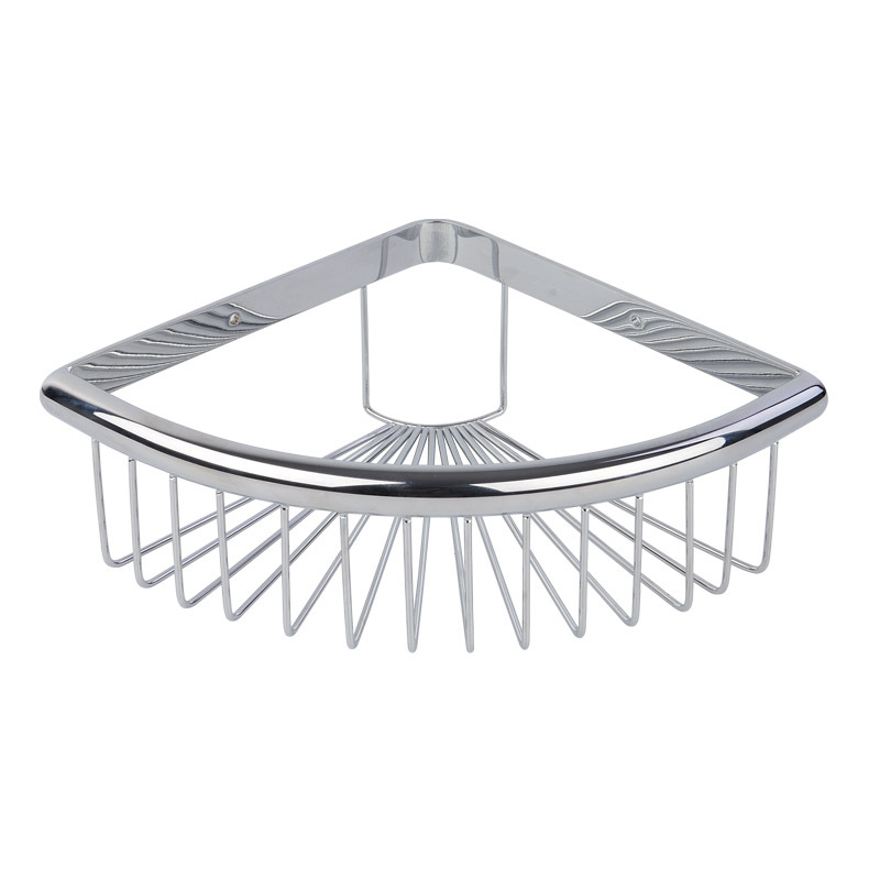 Stainless Steel Storage Rack Bathroom Wall Hanging Triangle Basket Shower Room Double Layer Corner Storage