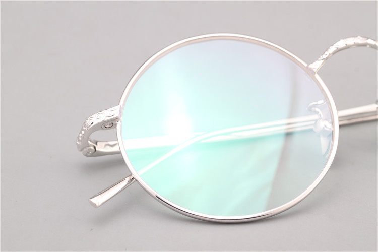 s925纯银眼镜框圆形眼镜架阿拉蕾圆框眼镜近视镜纯银眼镜架1143