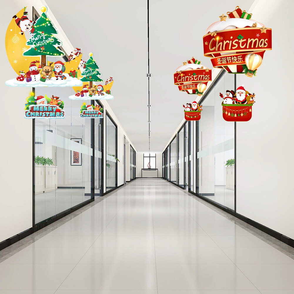 Christmas Decorations Classroom Ceiling Wall Decoration Pendant Activity Atmosphere Layout Hanging Ornaments