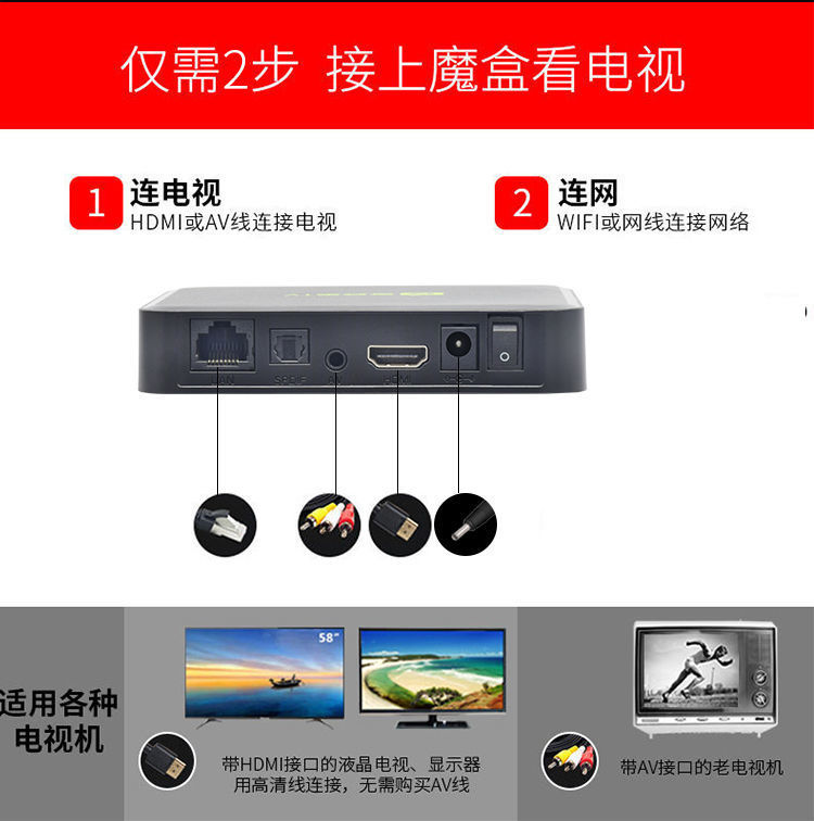 奇异果tv v9 i5高配版 八核网络机顶盒高清网络 安卓电视盒子代发