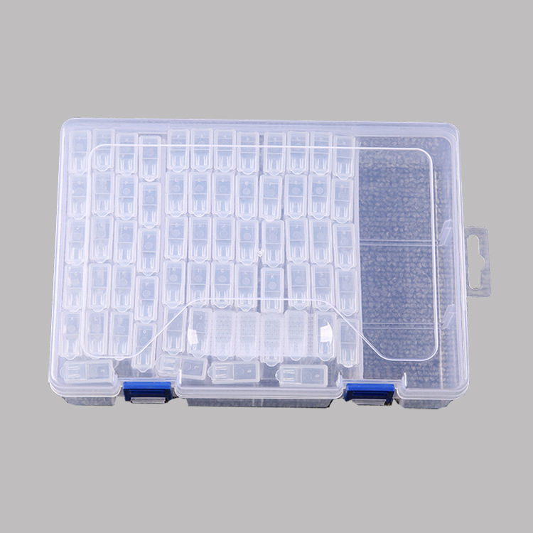 New Diamond Painting Tools 28 Grid Storage Box Large 64 Grid Glass Beads Box Diamond 56 Grid Storage Box Drawer