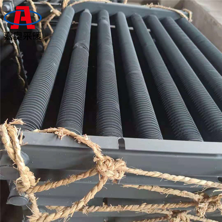 铝管翅片换热器 养殖散热器螺旋换热器 铝板翅式换热器-嘉奥采暖