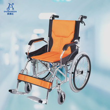 工厂直销铝合金老人残疾人孕妇手动轮椅 轻便便携术后助行器