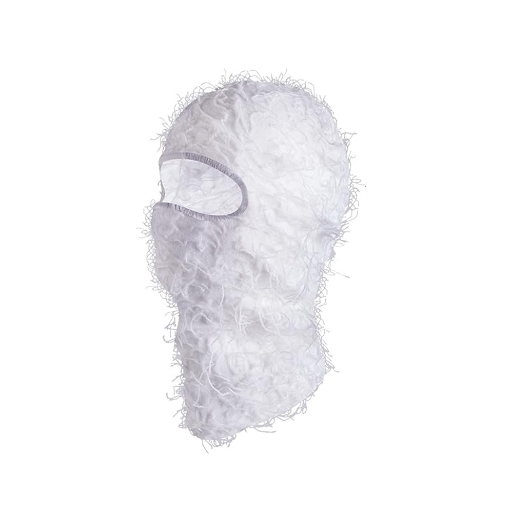 Cross-Border Hot Single Hole Knitted Mask Party Funny Acrylic Wool Balaclava Outdoor Keep Warm Headgear