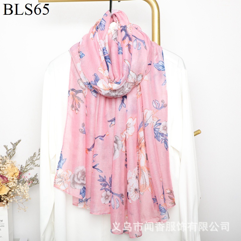 Mother's Scarf Female Autumn and Winter Wild Warm-Keeping and Cold-Proof Long Scarf Middle-Aged and Elderly Voile Cotton Neck Scarf