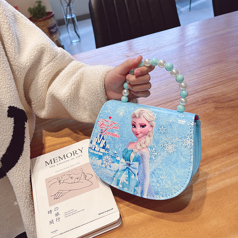 新款冰雪奇缘公主手提包女童包包爱莎斜挎单肩包包手提零钱包