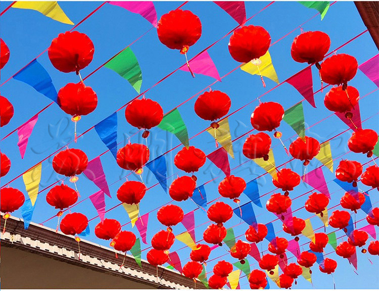 彩旗三角串旗大中小号开业结婚布置工地警示三角旗小彩旗串旗批发