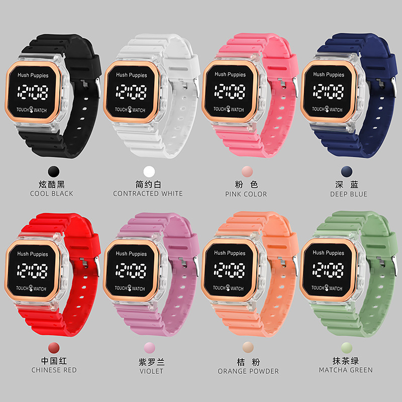 Factory Wholesale New Products in Stock Square LED Electronic Watch Female High School Student Children's Multifunctional Waterproof Sports