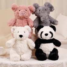 森林动物小熊巴塞罗熊公仔熊猫小猪大象活动礼物儿童生日毛绒玩具