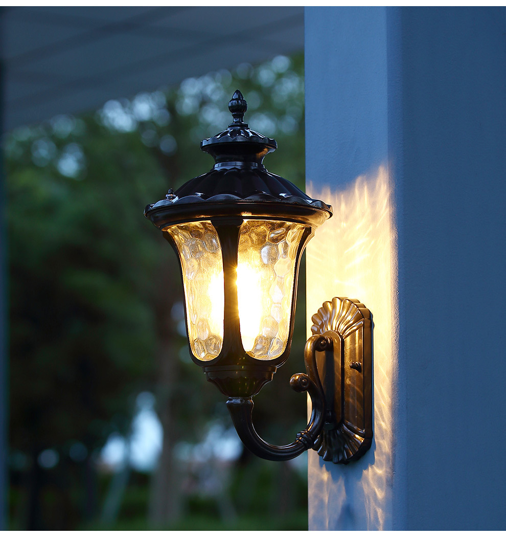 云科厂家 门口户外壁灯 过道阳台灯 走廊欧式复古庭院灯 防水室外