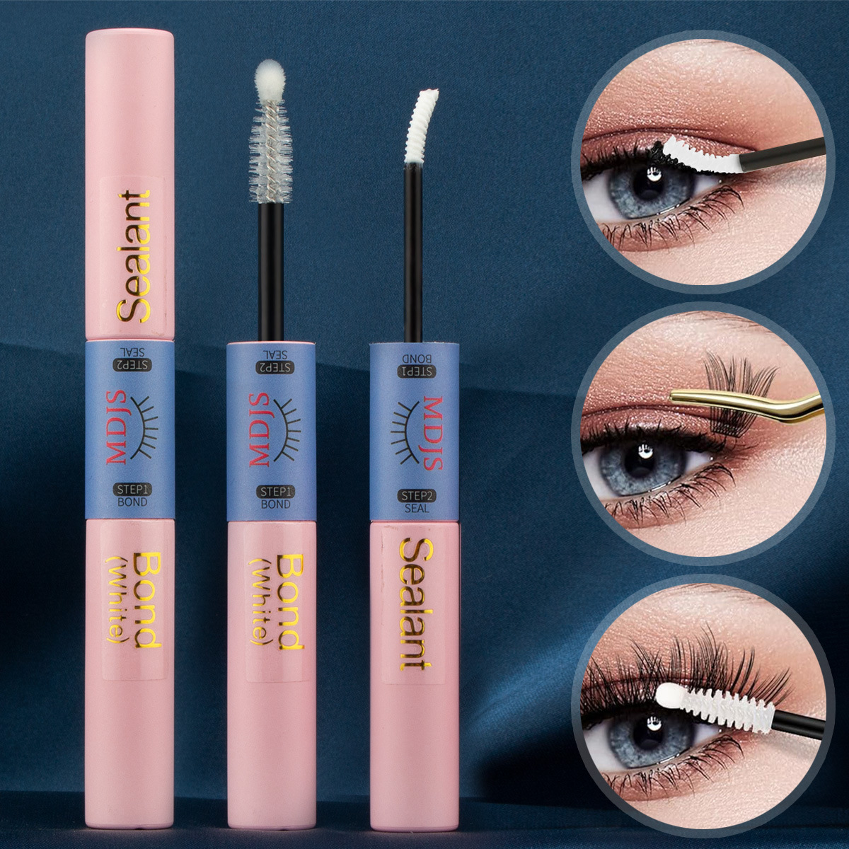 跨境双头diy假睫毛胶水分段式睫毛胶bond sealant自然持久无刺激