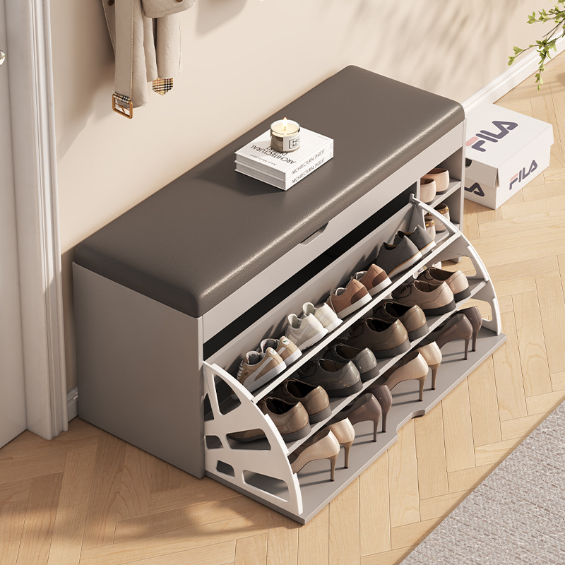 换鞋凳轻奢高级感入户可坐式鞋柜多功能家用门口创意玄关换鞋凳子