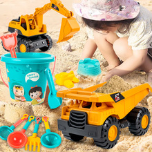 儿童挖土机玩具吊车男孩大号搅拌车小汽车工程车3一4岁小女孩礼物