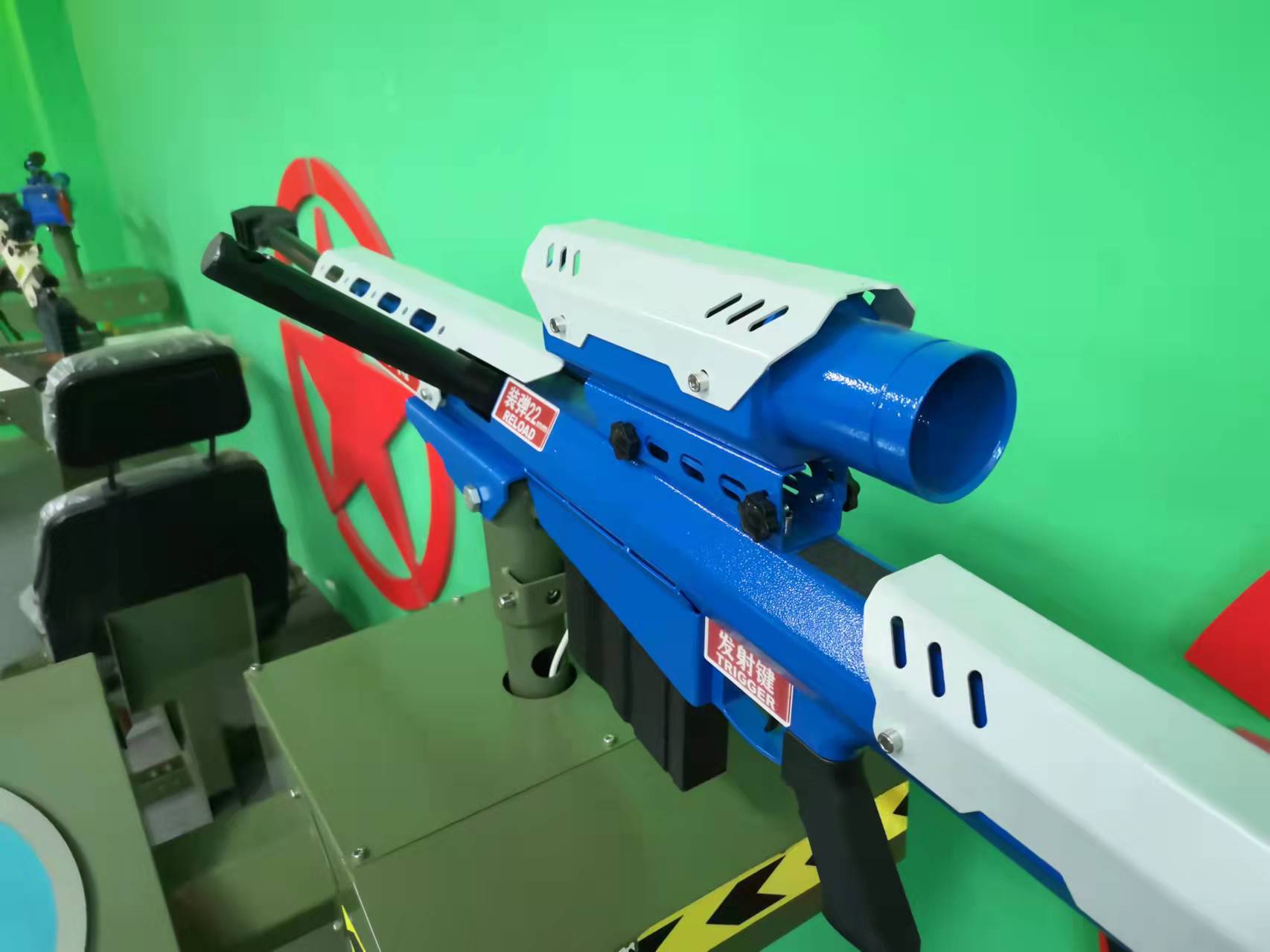 户外游乐设备气炮枪军博小型靶场射击设备春节庙会射击游乐好项目