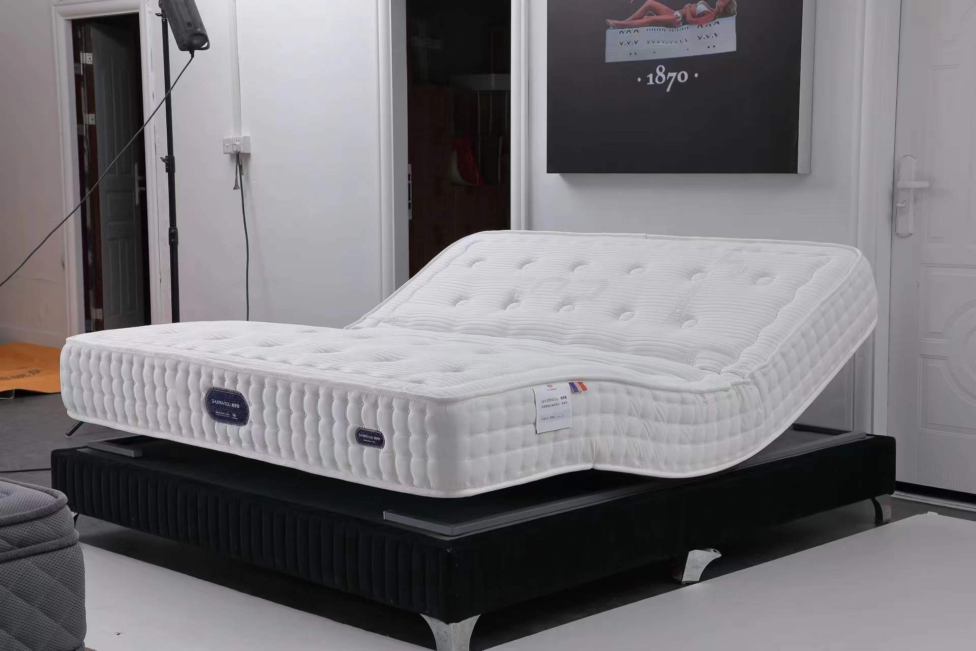 科技席梦思电动升降智能床垫多功能按摩床垫单双人结婚床垫批发