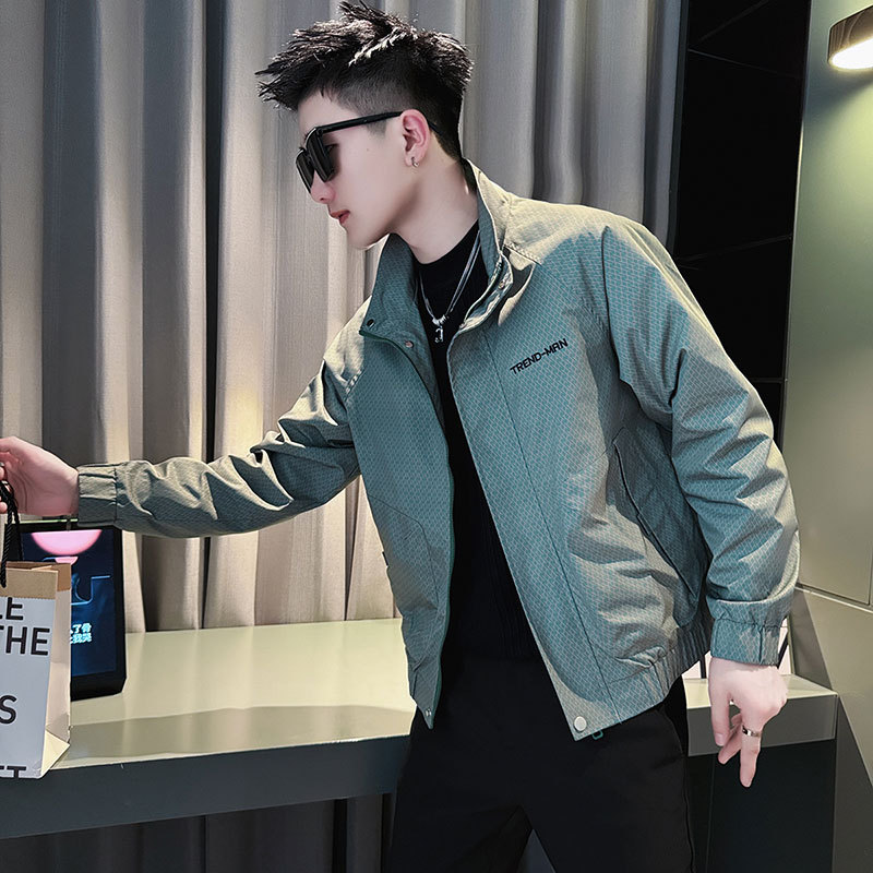 社会小伙夹克外套男潮店主风上衣-阿里巴巴