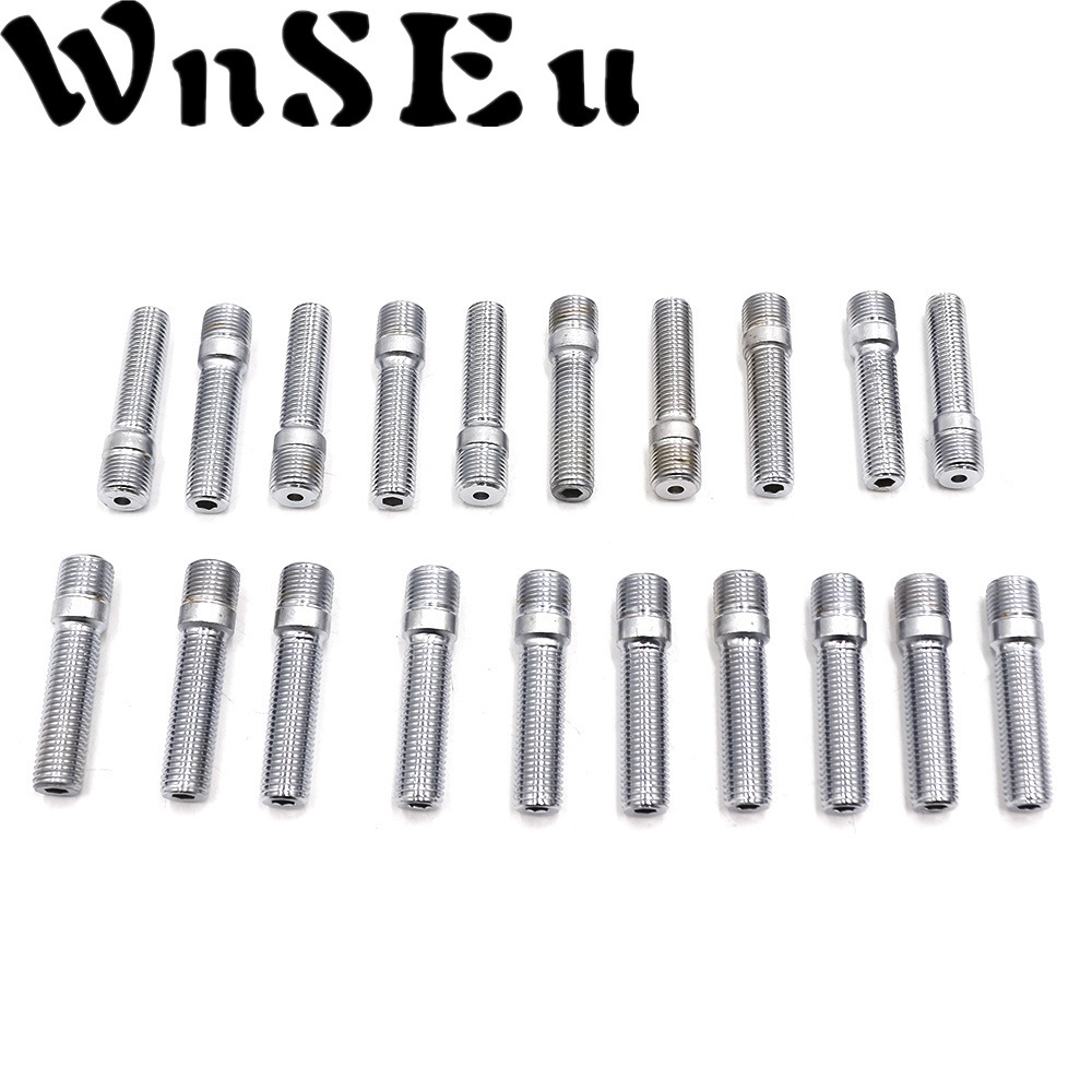 20只装 汽车改装轮毂反串螺丝m12 m14螺栓50mm-阿里巴巴