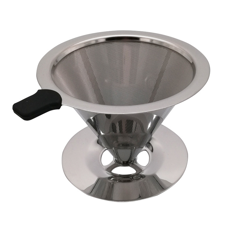 跨境热款咖啡过滤器双层分体免滤纸手冲咖啡过滤网咖啡漏斗