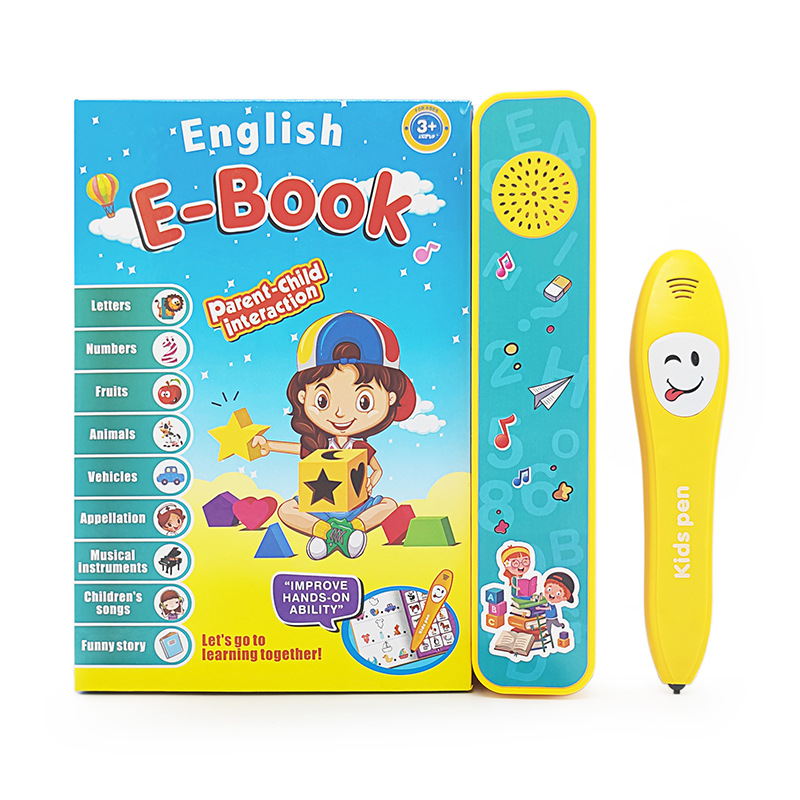 Cross-Border New English Point Reading Children's Early Education Educational Toys English E-book E-book Audio Book