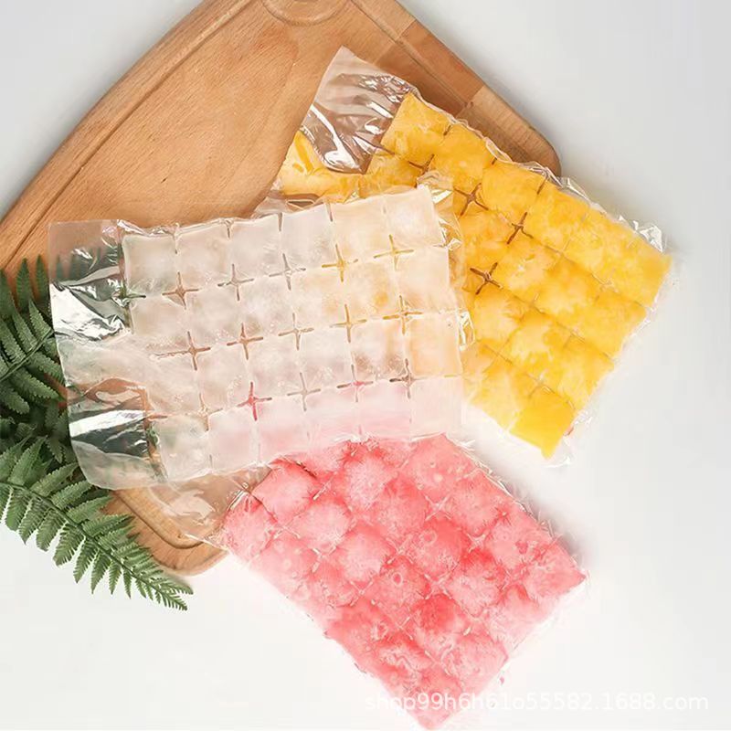 Disposable Ice-Making Bag Self-Sealing Ice Tray Bags Home Creative Passion Fruit Edible Ice Maker Ice Cube Mold