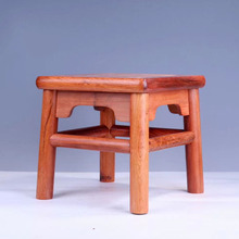 红花梨木家用小板凳客厅实用新中式实木方凳红木富贵凳王世襄款