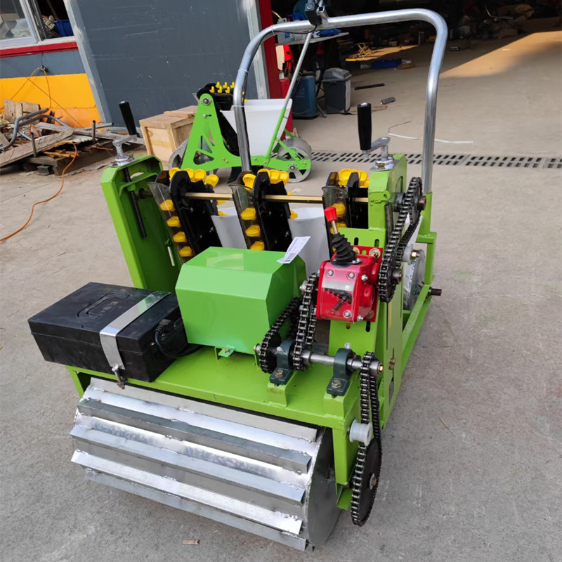 多行播种家用种蒜机手推式汽油大蒜播种机农用大蒜种植点播机